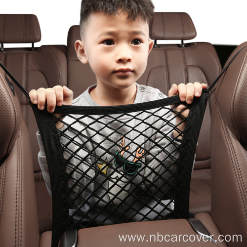3 layers seat back car net pocket handbag
